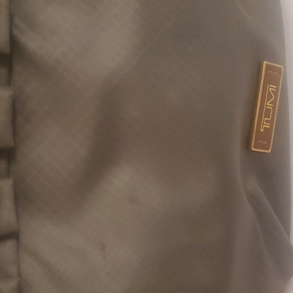 TUMI Olive Gray Ruffled Tote Bag - Picture 5 of 8